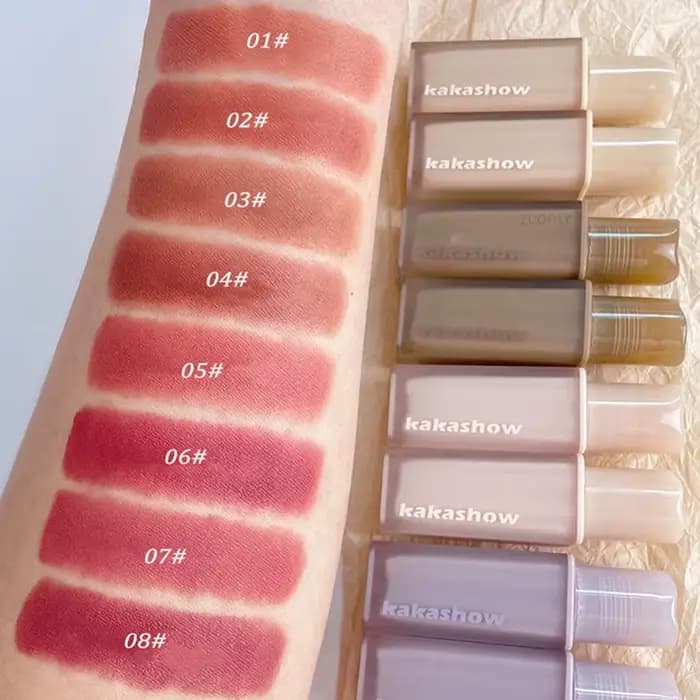 Rouge à lèvres liquide mat rose châtain