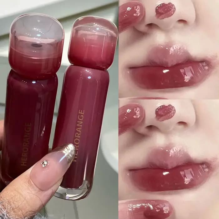 Vernis à lèvres rouge violet raisin fumé