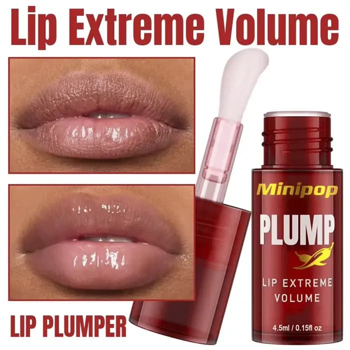 Soin Réparateur Anti-Rides Lèvres Huile Repulpante au Piment Sérum Gloss Hydratant Longue Durée Essence Volumisante Instantanée