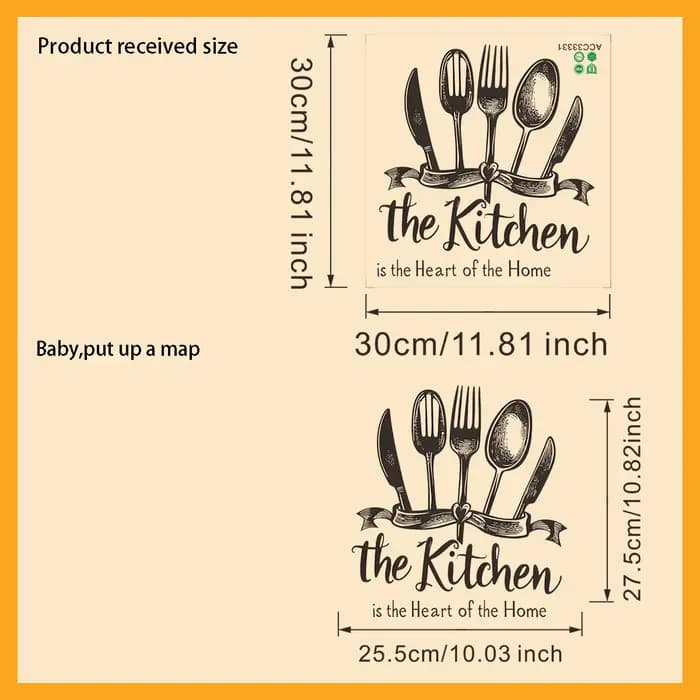 Autocollant de décoration murale de cuisine, citations de cuisine, sparadrap muraux de cuisine, Art floral, autocollants muraux amovibles en vinyle pour bricolage
