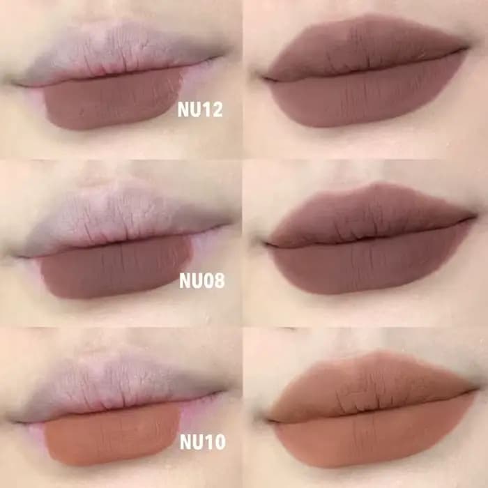 Kaleidos Goth Lipstick Matte Soft Moist Nude Lip Mud Cream Black Red High Pigment Smoky Non-stick Cup Lasting Lip Makeup