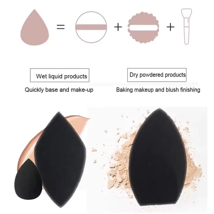 Oeuf éponge de beauté noir
