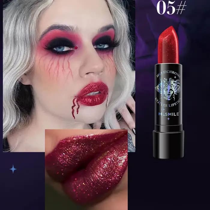 Rouge à lèvres à paillettes