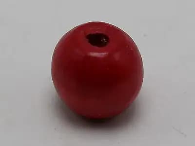 Grandes perles rondes en bois rouge, 20mm, 25 pièces