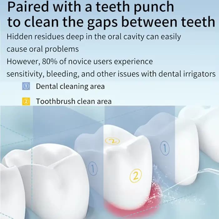 Irrigateur buccal, 3 Modes de nettoyage, Portable, Rechargeable, étanche IP65, fil dentaire, blanchiment des dents, Jet, 200ML
