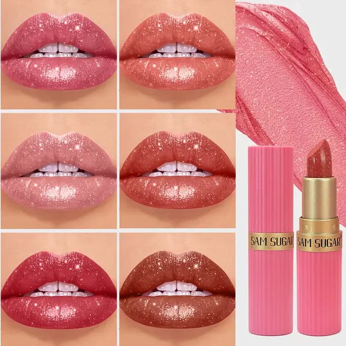 Rouge à lèvres à paillettes diamant