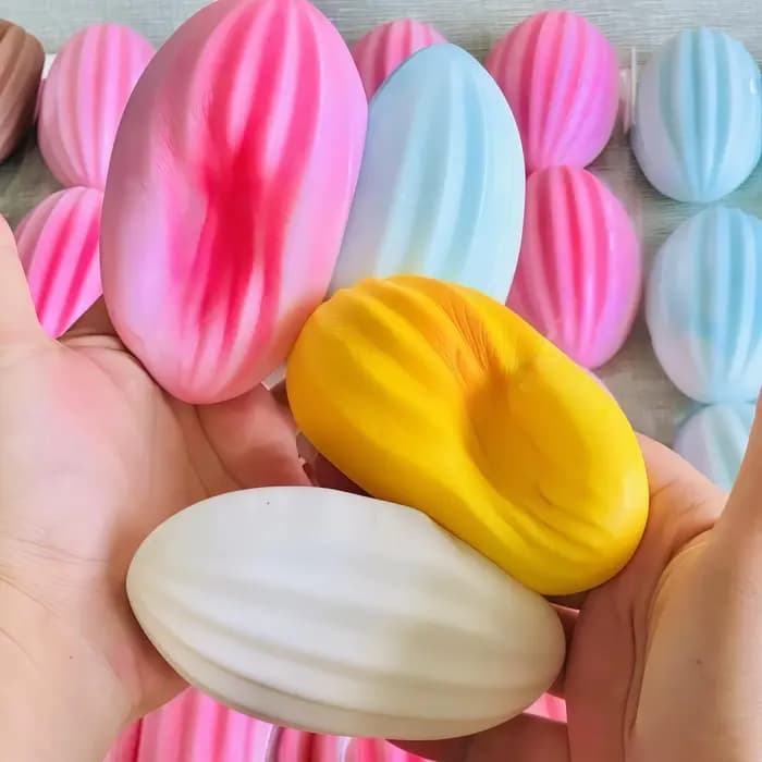 Jouet anti-stress Kawaii en forme de melon, en PU souple, à remontée lente, type Mochi, pour la décompression, décoration de bureau, cadeau mignon