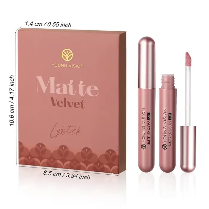 Ensemble de gloss à lèvres de couleur mate