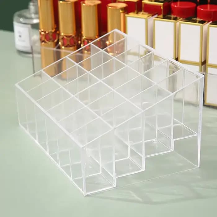 Boîte de Rangement Acrylique pour Rouge à Lèvres et Verhéritage à Ongles