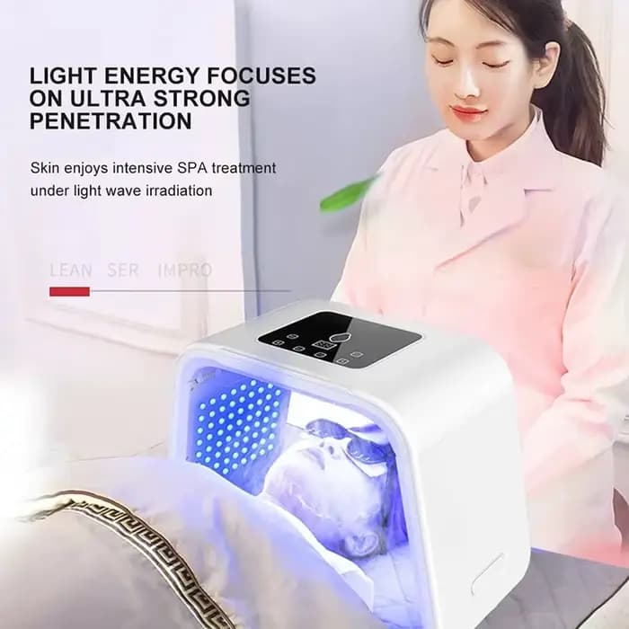 Photothérapie faciale LED, masque LED PDT à 7 couleurs, traitement professionnel, machine de beauté, équipement de soin de la peau du visage et du corps, SPA