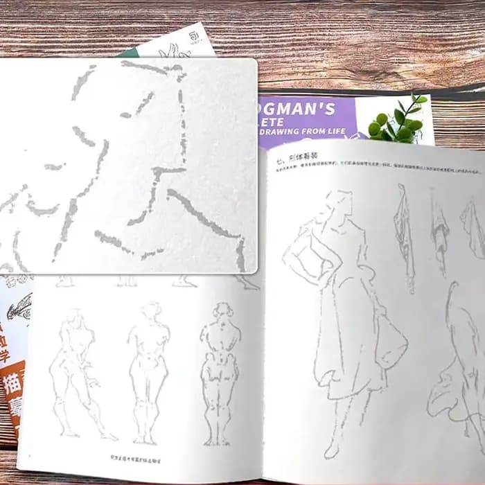Guide complet de Bridgman pour dessiner de la vie, croquis de traçage, tutoriel peint à la main, livre de pratique de copie, livres de pratique de brouillon