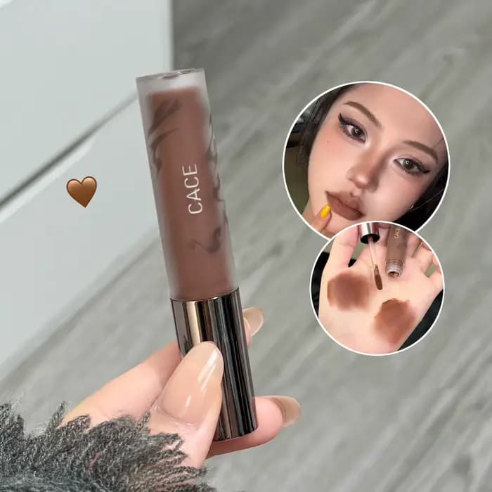 Punk Dark Brown Lip Mud Nude Matte Orange