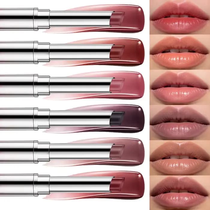 1 pièce Rouge à lèvres teinté six couleurs