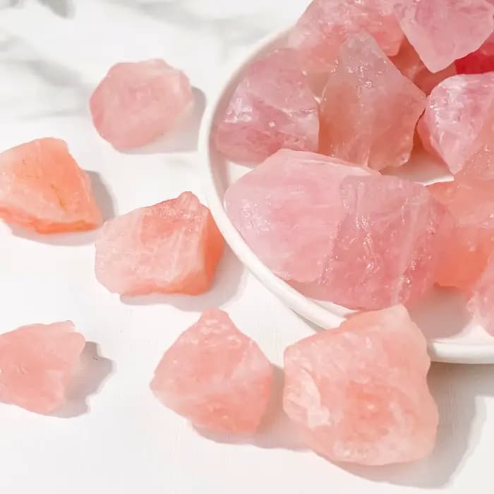 Quartz Rose naturel brut, 50 g/sac, pierre brute, Quartz Rose brut, non poli, décoration de jardin de maison, ornements
