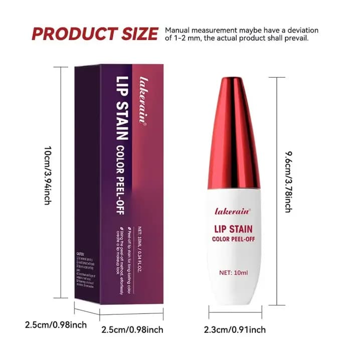 Rouge à Lèvres Naturel Effet Brume Peel-off