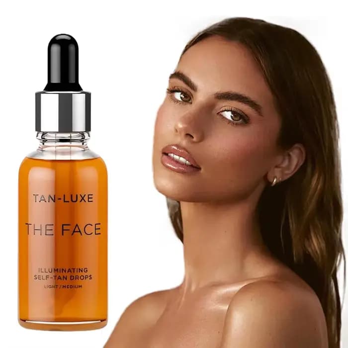 LUXE Les Gouttes Autobronzantes Illuminatrices pour le Visage 10ml – Sérum Bronzant Naturel Rapide