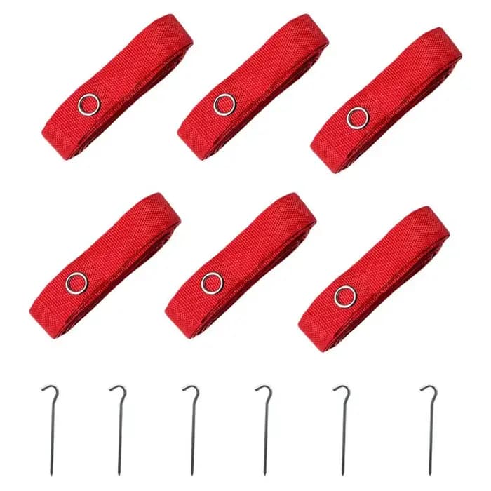 6x équipement de lignes de volley-ball de plage Portable 8M de Long lignes rouges marqueur de terrain de marquage pour l'entraînement au sable fête sur la plage Sports de plein air
