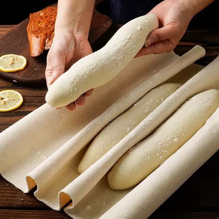 Pâte en lin tissu fermenté pâte boulangers casseroles pâte Couche pâtisserie preuve tissu cuisson pain français outils de cuisine