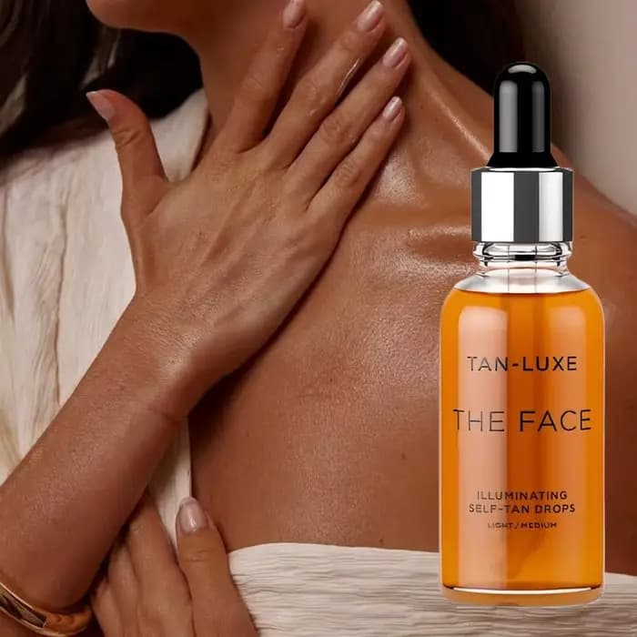 LUXE Les Gouttes Autobronzantes Illuminatrices pour le Visage 10ml – Sérum Bronzant Naturel Rapide