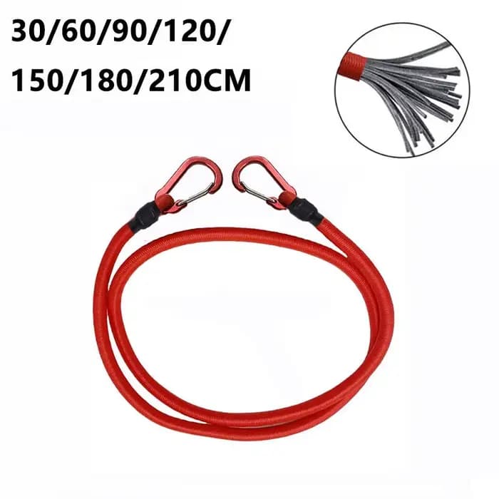 Crochet de corde élastique rouge, petit outil d'extérieur, 7 Types, boucle de corde de tente légère, corde de Camping, sangle de bagage