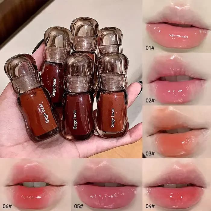 Teinte pour les lèvres Gege Bear Crystal Gloss – Formule hydratante automne/hiver