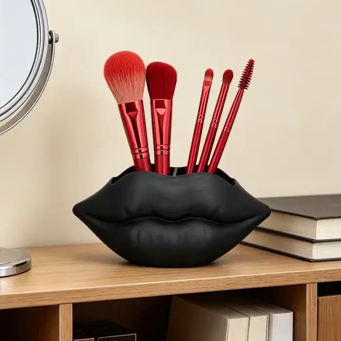 Boîte de rangement en forme de lèvres