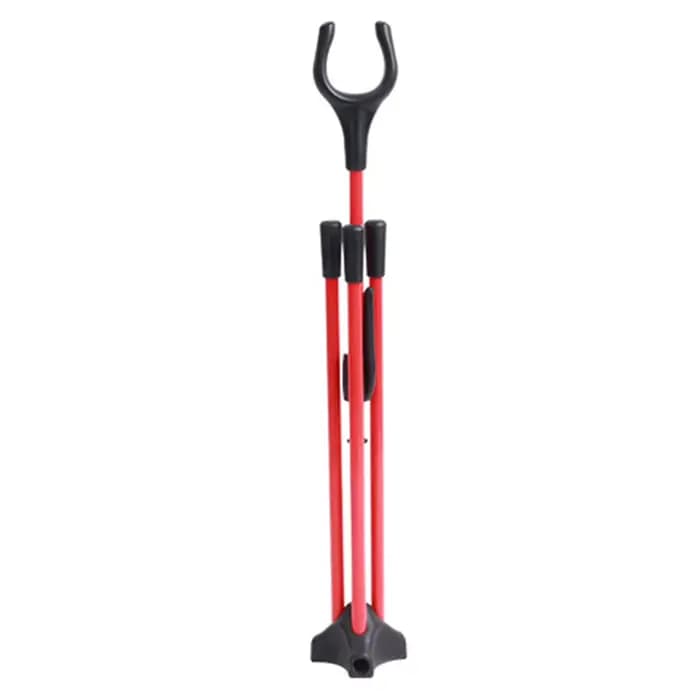Support d'arc robuste pour arcs classiques et recurves, léger et portable avec base triangulaire pour une stabilité accrue