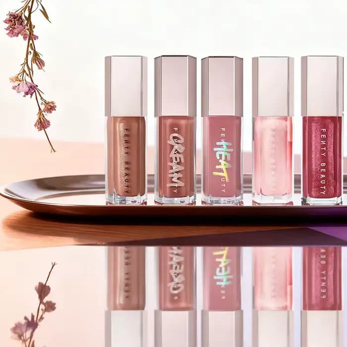 Fenty Beauty Gloss Bomb Lip Glaze Multicolore Hydratant Brillant Pailleté Repulpeur de Lèvres Maquillage Rouge