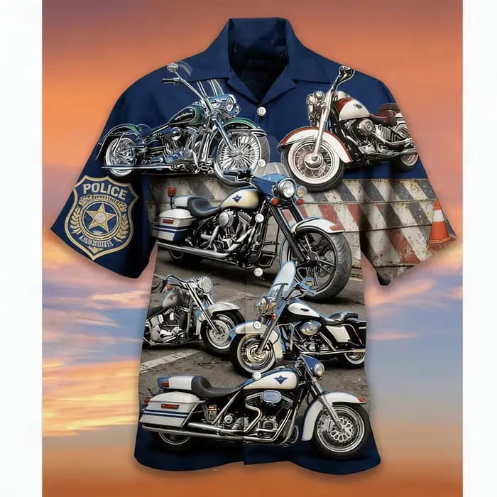 Chemise moto pour homme à col rouge, style rétro avec bandes de vitesse, chemise boutonnée élégante à manches courtes pour le printemps et l'été