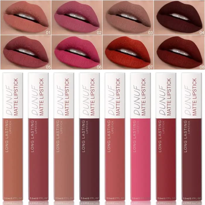 Ensemble de gloss à lèvres de couleur mate