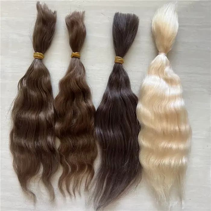 Dernier Mohair pur pour poupée Reborn/poupée BJD marron thé doré marron 6 couleurs poupée Reborn accessoire de poupée Mohair enraciné à la main