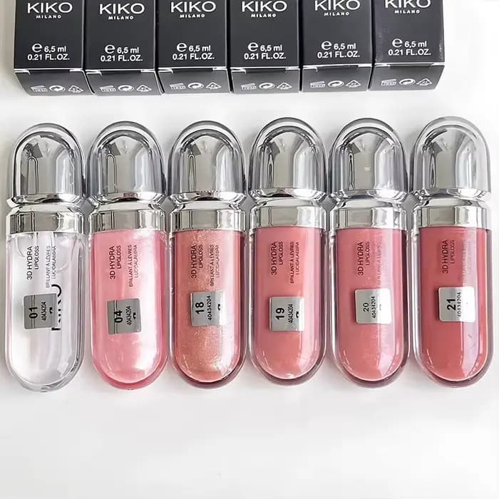 Kiko 3D Hydra Lip Gloss Non-fading Waterproof Blusher Moisturizing Shimmer Makeup Lip