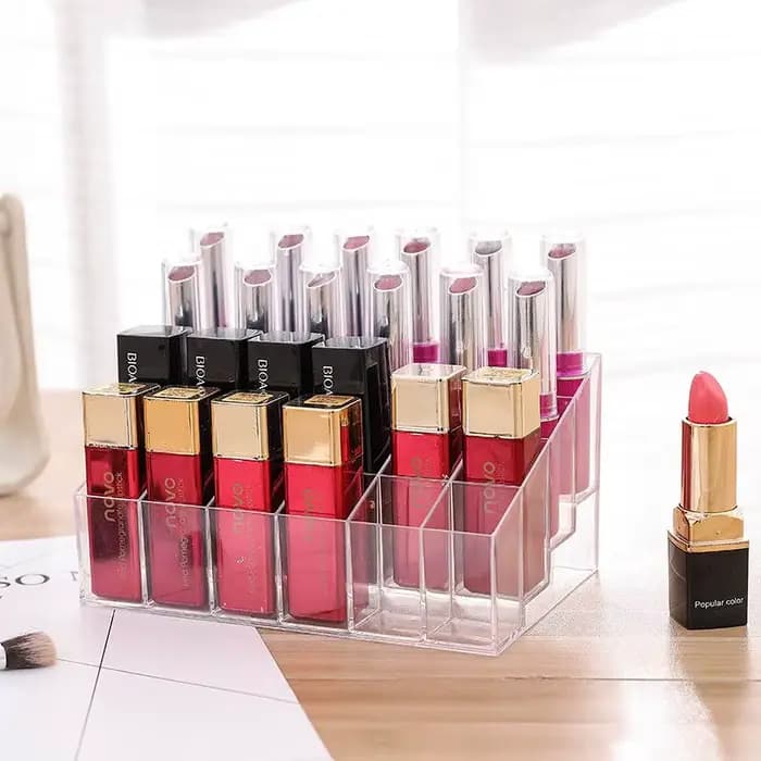 Boîte de Rangement Acrylique pour Rouge à Lèvres et Verhéritage à Ongles