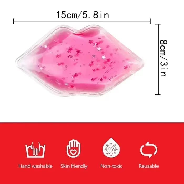 Packs de glace à lèvres réutilisables pour soulager le gonflement – Compresse froide