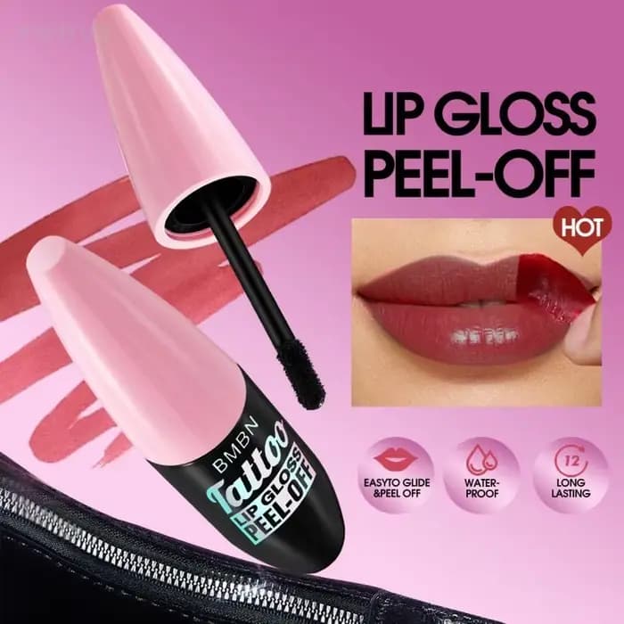Teinte à lèvres 4 couleurs peel-off longue tenue