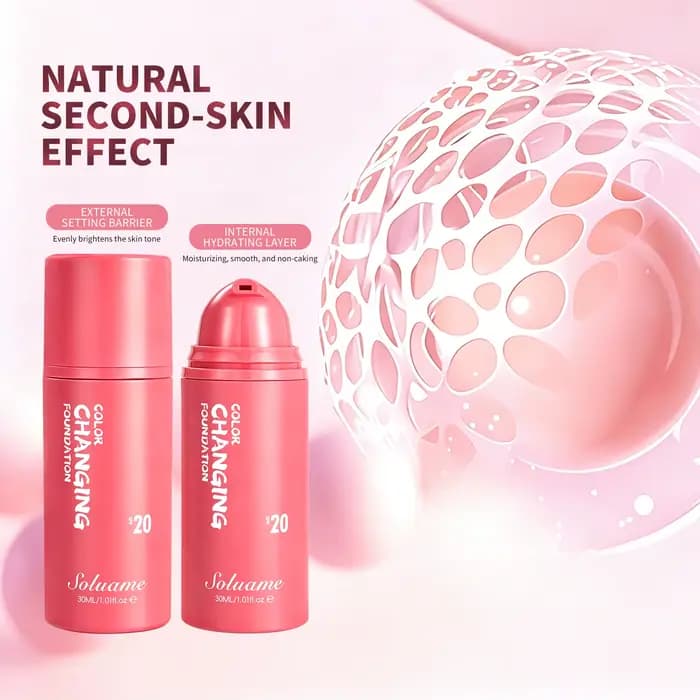 Fond de teint changeant de couleur SPF 20
