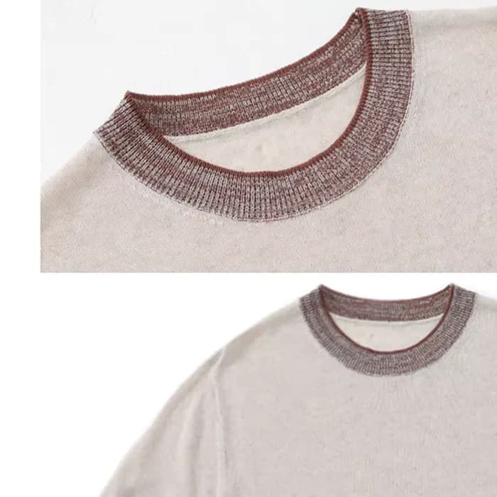 Polo en tricot color-block pour homme en mélange de lin – Chemise à manches courtes respirante et anti-humidité avec tombé naturel
