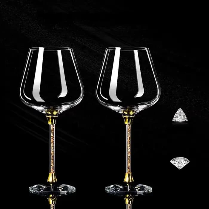 Verre à vin rouge de luxe léger, ensemble de verres à vin rouge haut de gamme, verres à vin de fête, verres à boire pour flûte de Champagne