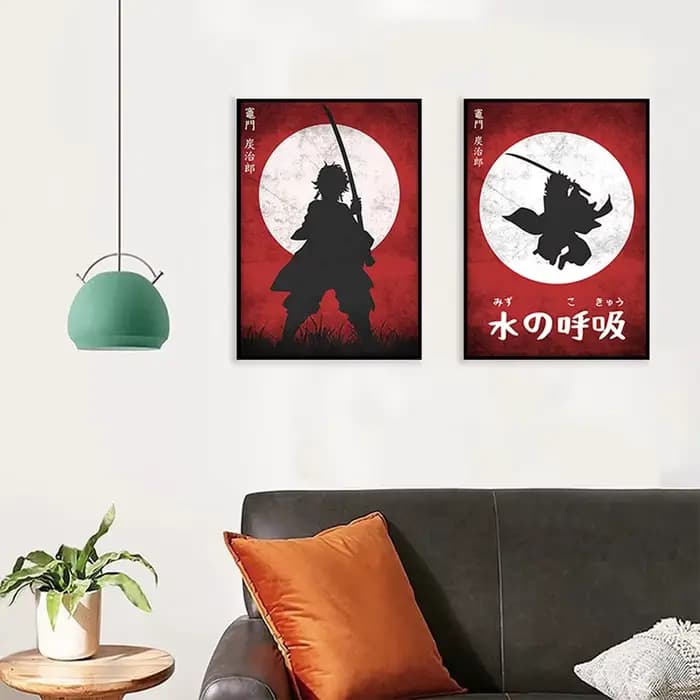 Affiches d'art mural de personnages d'anime japonais classiques, décoration de chambre d'enfant, toile murale personnalisée, impression d'image moderne