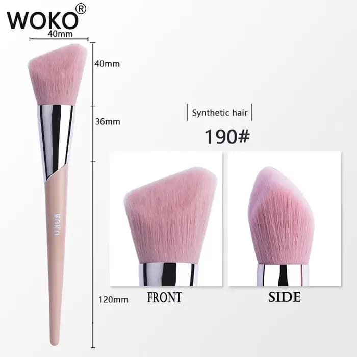 1 pièces pinceau de maquillage visage Contour poudre fond de teint bronzant crème Blush fard à paupières tache Eyeliner mode Fenty Style outil de beauté