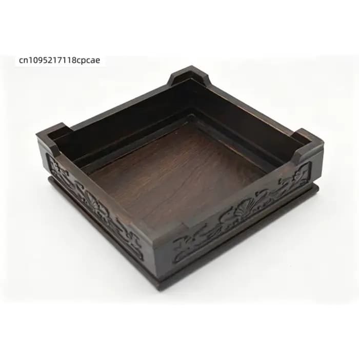 Socle en bois massif pour vase, cristal, pierre et objets de collection, support de présentation carré en bois pour la décoration de la maison