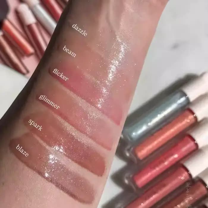 Rare Beauty Gloss à lèvres scintillant 6 couleurs Beam Flicker Glimmer Blaze Fine Sparkling