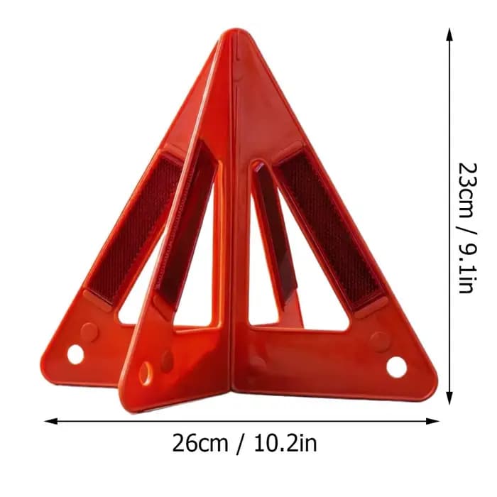 Triangle de signalisation d'urgence pour voiture, rouge, réfléchissant, pour la sécurité routière, trépied portable pliable, panneau de signalisation d'arrêt, réflecteur