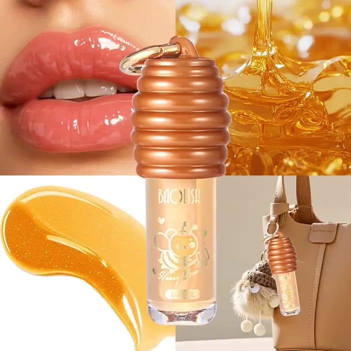 Honey Beauty Cosmetics Lip Ink Gloss Labial Lips Moisturizer Jelly Lipstick Bright Oil Moisturizing Balm Big Lip Brush