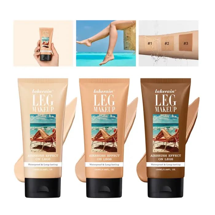 Fond de Teint Corps Waterproof Effet Bronze avec Houpette Gratuite