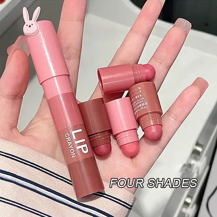 4-en-1 crayon rouge à lèvres mat velours super ours gege de garder le maquillage rose