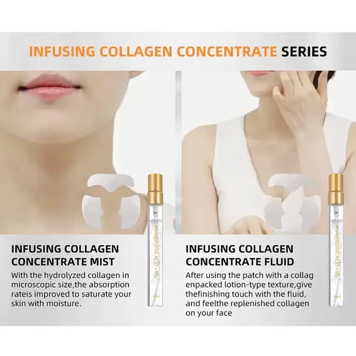 Ensemble de masques au collagène raffermissant pour Lifting du visage, avec Spray d'essence, coréen, absorbant, soluble, à l'acide hyaluronique, ensemble de patchs pour les yeux