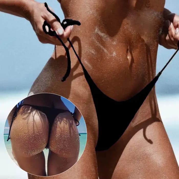 Mini maillot de bain sexy à lacets pour femme, bikini féminin, culotte tanga brésilienne, culotte de sport