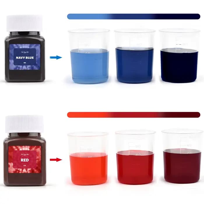 50ml Textile tissu colorant poudre teinture pour vêtements rénovation coloration rénovation lin jean coton jean cravate teinture bricolage