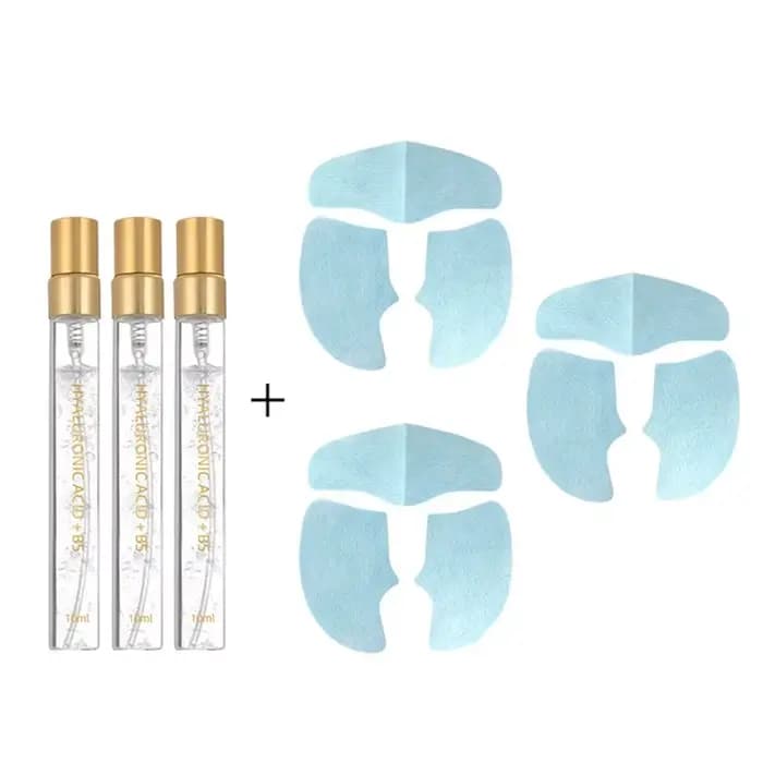 Ensemble de masques au collagène raffermissant pour Lifting du visage, avec Spray d'essence, coréen, absorbant, soluble, à l'acide hyaluronique, ensemble de patchs pour les yeux